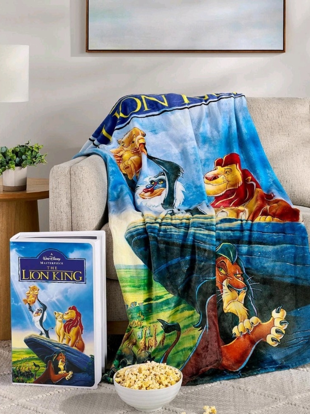 Disney Classic VHS The Lion King Boxed Silk Touch Throw, 50" x 70"